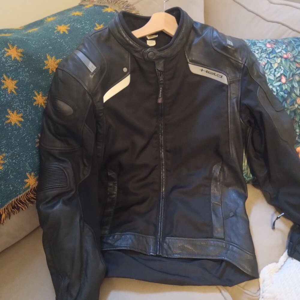 Held gor-tex medium men's motorcycle leather and mesh jacket